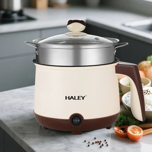 Мини-электрокастрюля HALEY HY-503 — компактная многофункциональная электрическая кастрюля для приготовления пищи (08491) - изображение 5