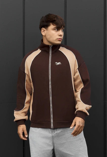 Олімпійка Staff mit brown & beige reflective fleece XXL - Фото 1 Олімпійка Staff mit brown & beige reflective fleece XXL - изображение 1