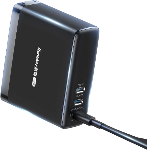 Сетевое зарядное устройство Huntkey S240 240W 3xUSB-C - Фото 1 Сетевое зарядное устройство Huntkey S240 240W 3xUSB-C - изображение 1