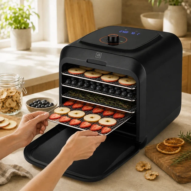 Wellmonti WM-1002 — Інфрачервона сушарка для овочів і фруктів 500 Вт 5 лотків - изображение 7