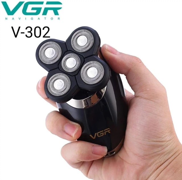 Роторная электробритва VGR V-302 с насадками для тела и носа, влажное и сухое бритье - изображение 5