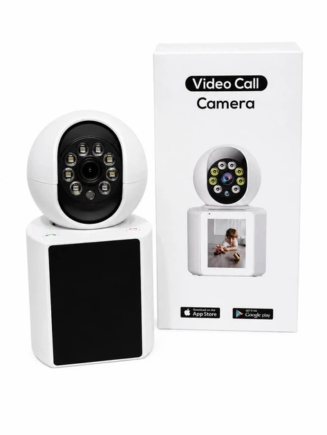 WiFi камера видеонаблюдения с экраном 2.8 дюйма с поворотом на 360° и наклоном 60° и ночным видением как видеоняня 3MP - изображение 3