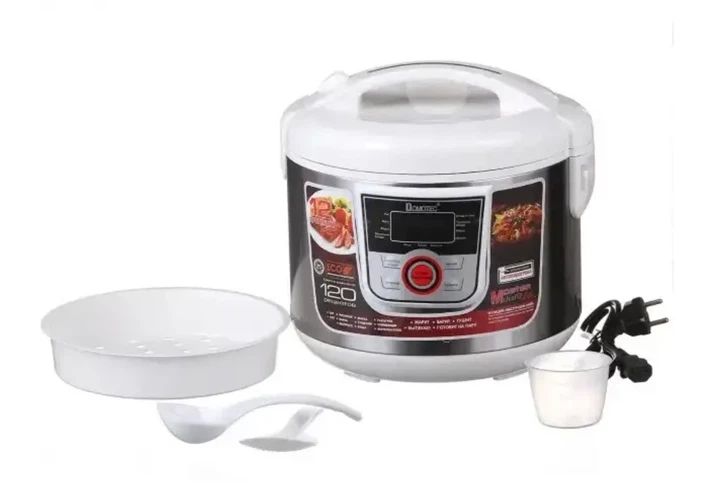 Мультиварка DOMOTEC MS-7727 White на 5 л с 12 программами, белая - Фото 3 Мультиварка DOMOTEC MS-7727 White на 5 л с 12 программами, белая - изображение 3