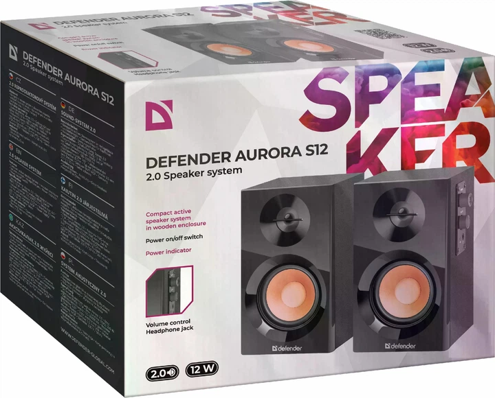 Акустична система 2.0 Defender Aurora S12 12W МДФ Black (65415) - зображення 6