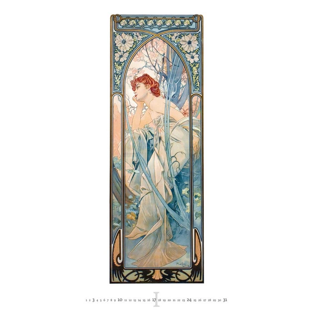Календарь настенный Helma 2027 Alfons Mucha, 31,5x63 см (N251-27) - изображение 10