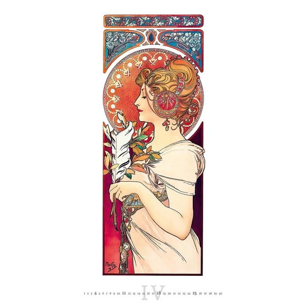 Календарь настенный Helma 2027 Alfons Mucha, 31,5x63 см (N251-27) - изображение 13
