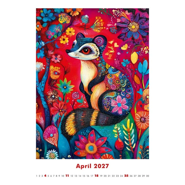 Календар настінний Helma 2027 Art Naive, 31,5x45 см (N150-27) - Фото 4 Календар настінний Helma 2027 Art Naive, 31,5x45 см (N150-27) - зображення 4