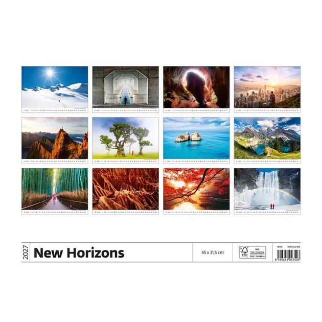 Календарь настенный Helma 2027 New Horizons, 45x31,5 см (N135-27) - изображение 12