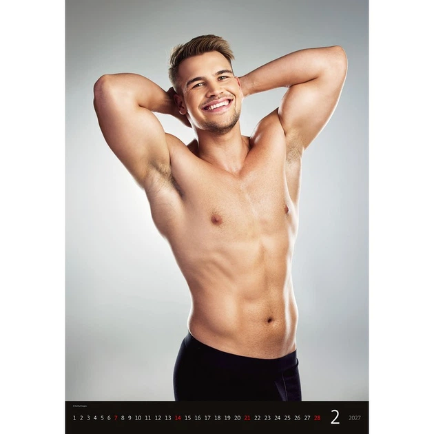 Календарь настенный Helma 2027 Sexy Boys, 31,5x45 см (N160-27) - изображение 6