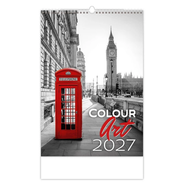 Календарь настенный Helma 2027 Colour Art, 31,5x45 см (N148-27) - Фото 1 Календарь настенный Helma 2027 Colour Art, 31,5x45 см (N148-27) - изображение 1