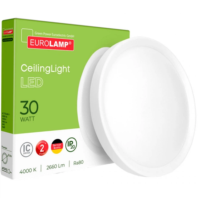Світильник Eurolamp Easy click 30 W 4000 K (LED-NLR-30/40(GM)) - зображення 2