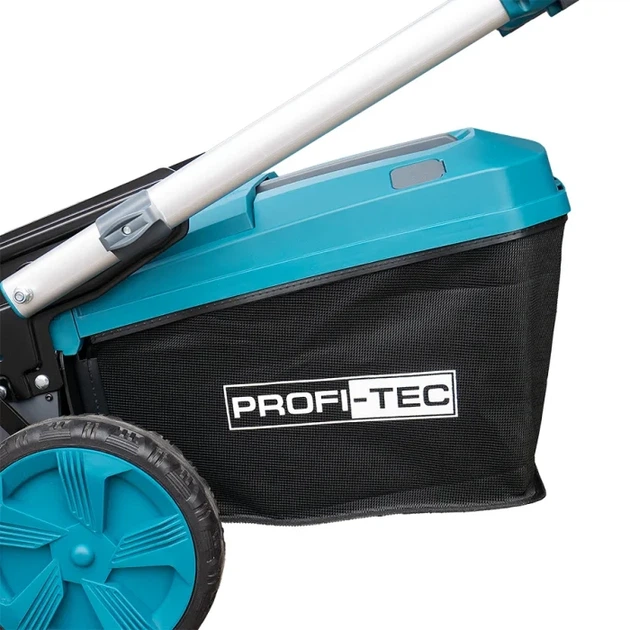Акумуляторна самохідна газонокосарка PROFI-TEC EasyMow 51 Pro (40 В (2×20 В), безщітковий двигун, мульчування, ширина 510 мм, висота 30 - 80 мм, травозбірник 50 л) 2×PT2080EP (8.0 Аг), ЗП QBCD20/4 quick *2шт, коробка, Функція Мульчування (008524) - зображення 5