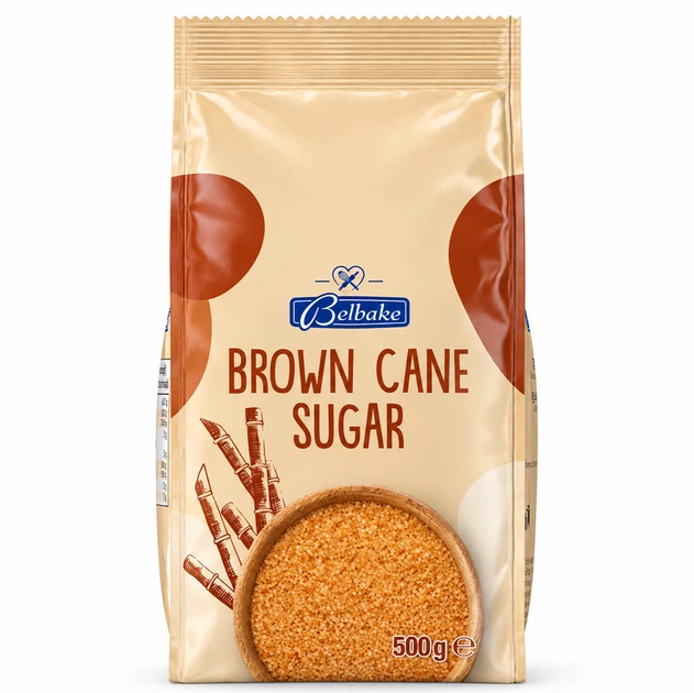 Цукор Коричневий Тростинний Belbake Brown Cane Sugar 500 г - Фото 5 Цукор Коричневий Тростинний Belbake Brown Cane Sugar 500 г - изображение 5