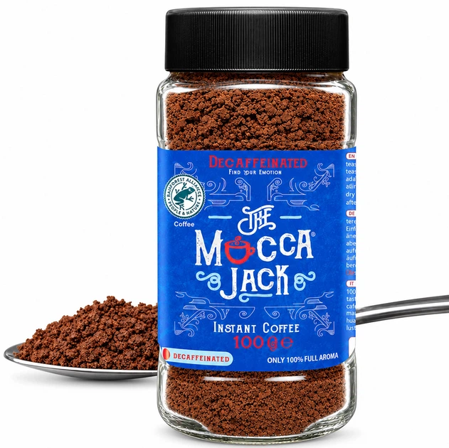 Кава Розчинна Без Кофеїну Mocca Jack Decaffeinated 100 г - зображення 3