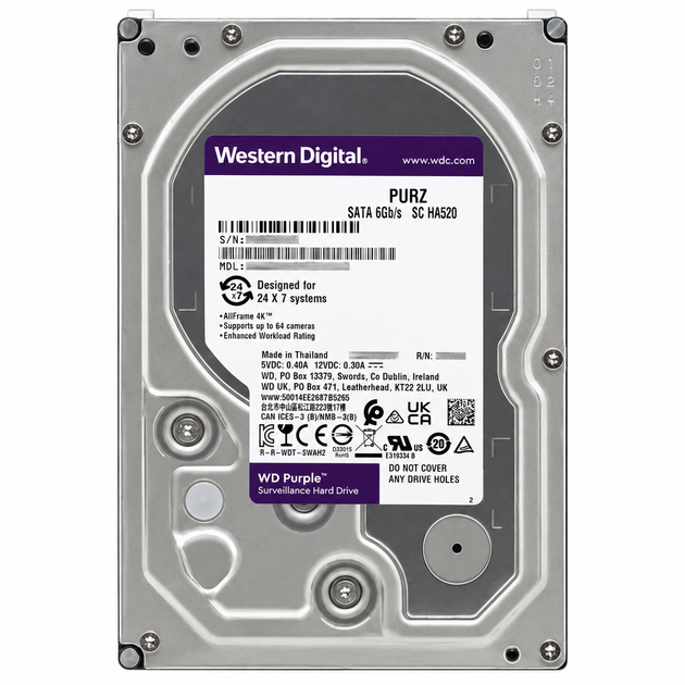 Жорсткий диск 3.5" Western Digital 1TB/5400об/хв (WD11PURZ) - зображення 2