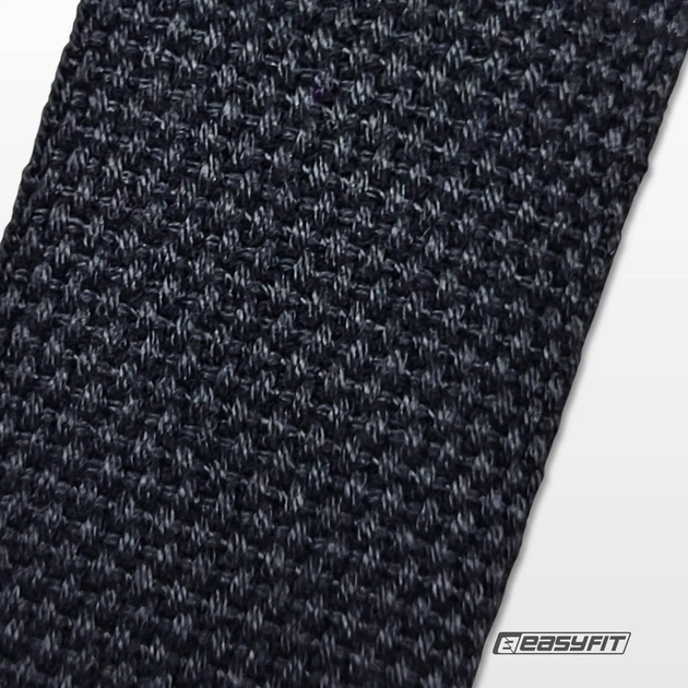 Ремень для йоги EasyFit с петлей (черный) - изображение 5