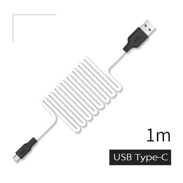 Кабель для зарядки та синхронізації HOCO Plus Silicone X21 Біло-чорний USB-A to Type-C 15 Вт 0.25 м 14264 - Фото 2 Кабель для зарядки та синхронізації HOCO Plus Silicone X21 Біло-чорний USB-A to Type-C 15 Вт 0.25 м 14264 - зображення 2