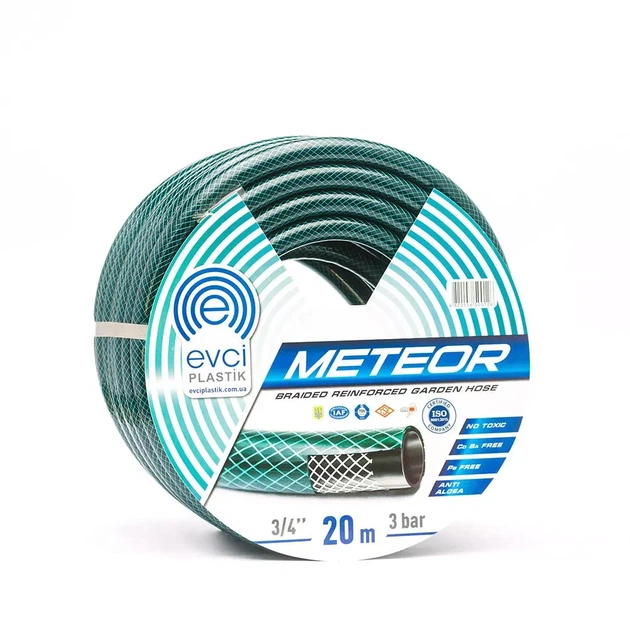 Шланг для поливу Evci Plastik Meteor ПВХ Ø 1" тришаровий, армований, бухта 20 м - Фото 1 Шланг для поливу Evci Plastik Meteor ПВХ Ø 1" тришаровий, армований, бухта 20 м - изображение 1