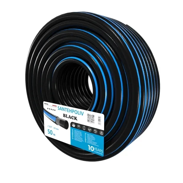 Шланг BLACK 3/4" x 50 м, 3х шар. (кратно 50) {50} - Фото 1 Шланг BLACK 3/4" x 50 м, 3х шар. (кратно 50) {50} - изображение 1