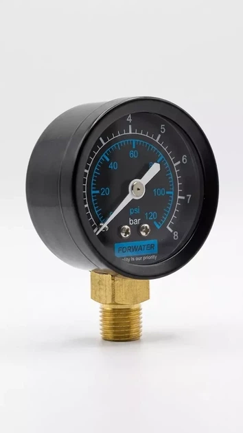 Манометр MR03 1/4' 8 bar (50mm) Premium FORWATER - зображення 2