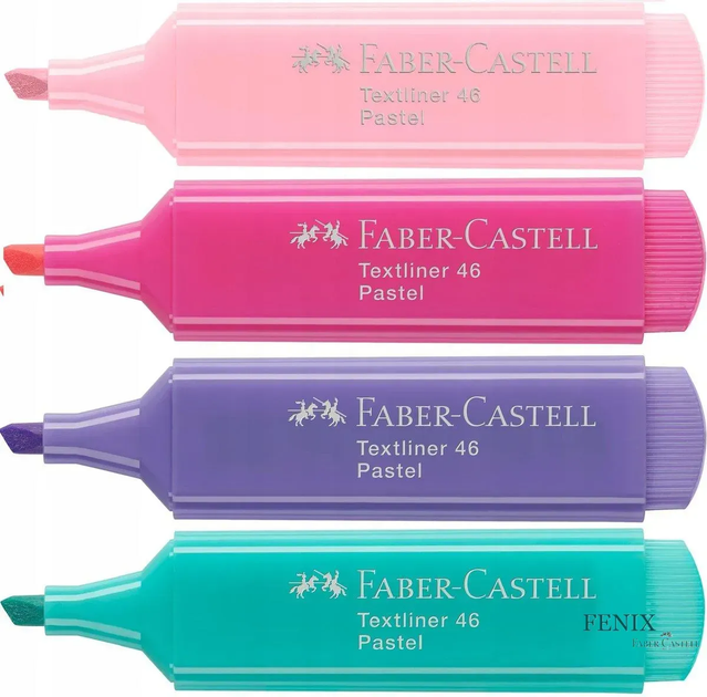 Набір маркерів текст. 4кол. Faber-Castell 254654 Pastel /254654/ - Фото 1 Набір маркерів текст. 4кол. Faber-Castell 254654 Pastel /254654/ - изображение 1