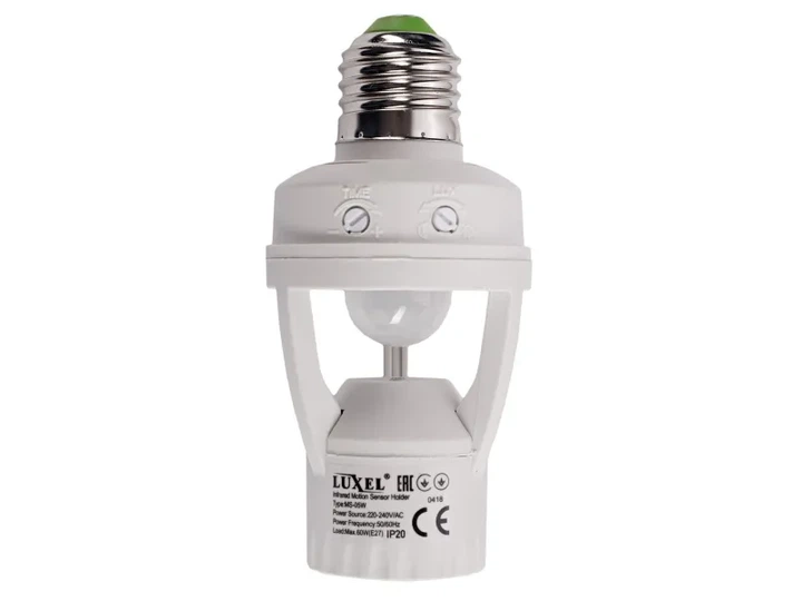 Датчик руху Luxel 0,5W IP20 (MS-05W) - Фото 1 Датчик руху Luxel 0,5W IP20 (MS-05W) - зображення 1