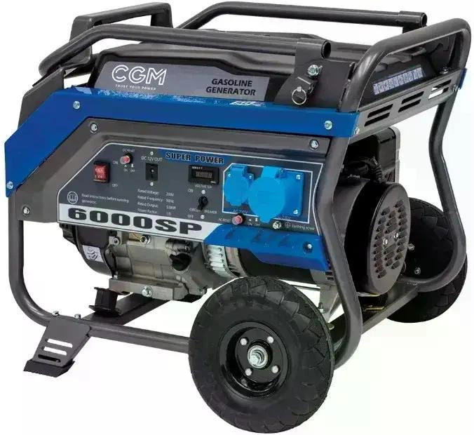 Електрогенератор CGM SUPERPOWER 6000SP, 5.4 кВт | 5400 Вт | 12/230В | Генератор бензиновий, мідна обмотка, однофазний - изображение 3