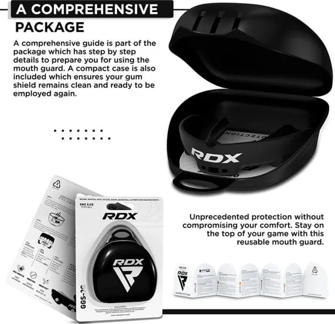 Капа RDX MOUTH GUARD JUNIOR чорний One Size - зображення 4