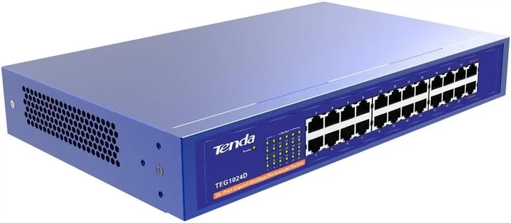 Комутатор Tenda TEG1024D Черний (102301698) - Уценка - изображение 3