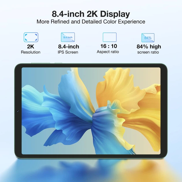 Планшет 8.4'' 2K DOOGEE T20 Mini 4+5/128 ГБ 4G 2 SIM 8 ядер Android 13 5060 mAh Черно-зеленый (102306028) - Б/У - Фото 3 Планшет 8.4'' 2K DOOGEE T20 Mini 4+5/128 ГБ 4G 2 SIM 8 ядер Android 13 5060 mAh Черно-зеленый (102306028) - Б/У - изображение 3