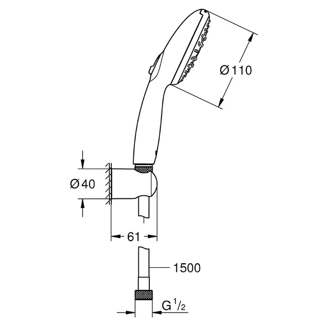 Душовий набір Grohe Tempesta 110 3 режими (26920003) - изображение 2
