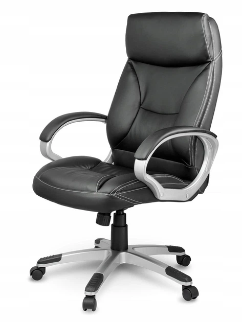 Офисное кресло Hanert Comfortum Black эргономичное с механизмом TILT и нагрузкой до 120 кг - изображение 3