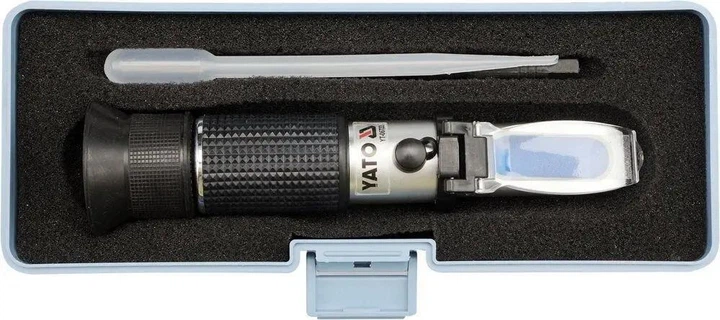 Рефрактометр YATO YT-06722 для антифриза, охлаждающей жидкости и электролита аккумулятора - Фото 1 Рефрактометр YATO YT-06722 для антифриза, охлаждающей жидкости и электролита аккумулятора - изображение 1