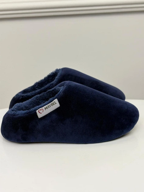 Тапочки детские домашние велюровые Синие Maybel 26-27 222-99 (4203_1) - изображение 4