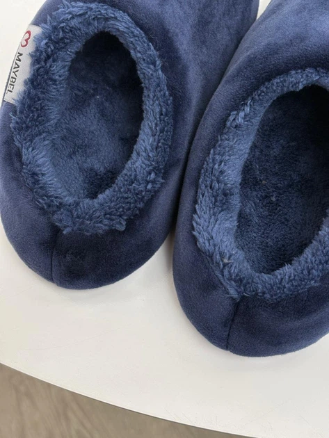 Тапочки детские домашние велюровые Синие Maybel 26-27 222-99 (4203_1) - изображение 5