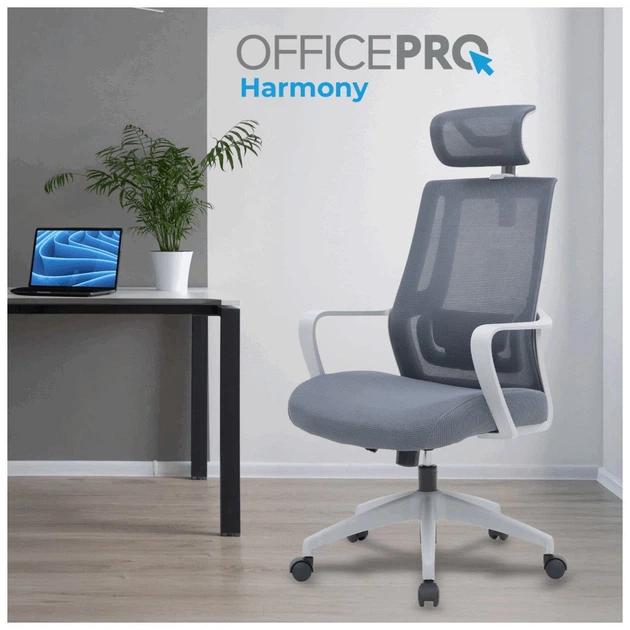 Офісне крісло OfficePro Harmony OC310-G-G-G (OC310-G-G-G) - Фото 2 Офісне крісло OfficePro Harmony OC310-G-G-G (OC310-G-G-G) - зображення 2