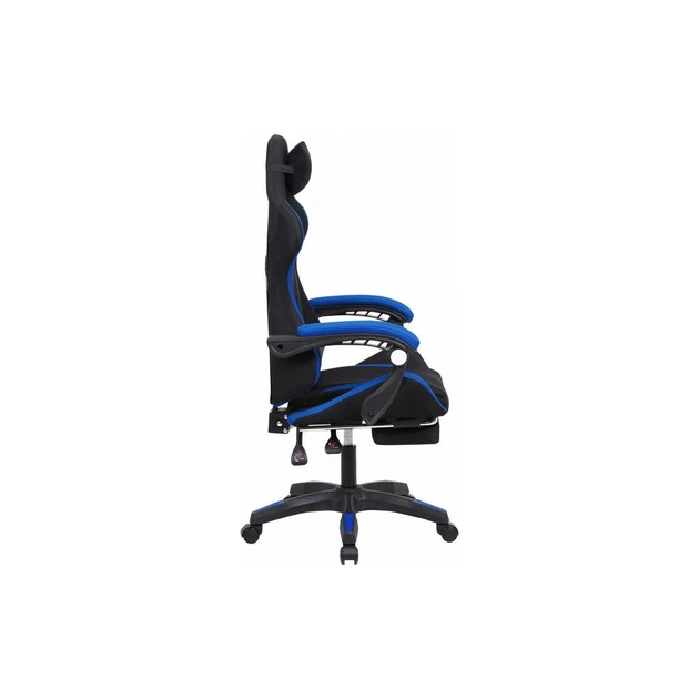 Крісло ігрове GT Racer X-2324 Black/Blue (X-2324 Fabric Black/Blue) - зображення 3