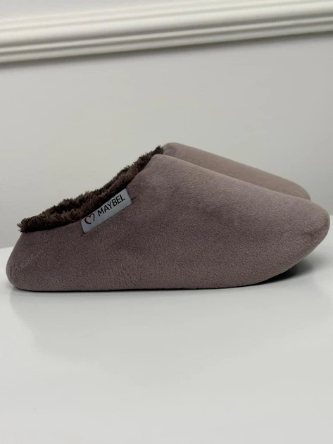 Тапочки детские домашние велюровые Мокко/Шоколад Maybel 26-27 222-99 (4213_1) - изображение 4