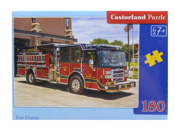 Пазлы 180 «Пожарная машина» CASTORLAND (В-018352) - изображение 2