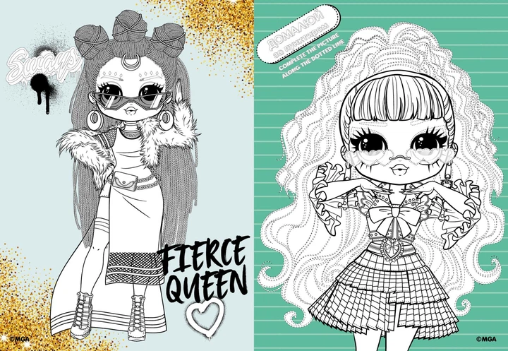 Розмальовка зі стікерами LOL OMG Queens2 Ідейка (LCB15) - Фото 2 Розмальовка зі стікерами LOL OMG Queens2 Ідейка (LCB15) - зображення 2