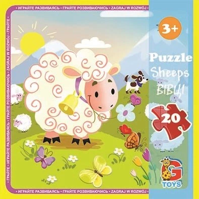 Пазл із серії "Ферма. Овечки", 20 елементів (LA06) G-Toys (LA06) - Фото 1 Пазл із серії "Ферма. Овечки", 20 елементів (LA06) G-Toys (LA06) - зображення 1