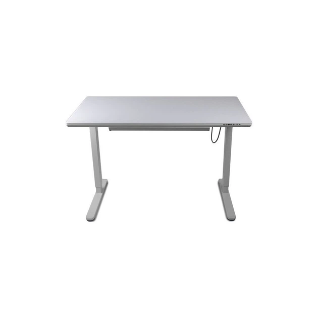 Комп'ютерний стіл Barsky StandUp white glass 1200*600 (BST-12new) - Фото 1 Комп'ютерний стіл Barsky StandUp white glass 1200*600 (BST-12new) - изображение 1