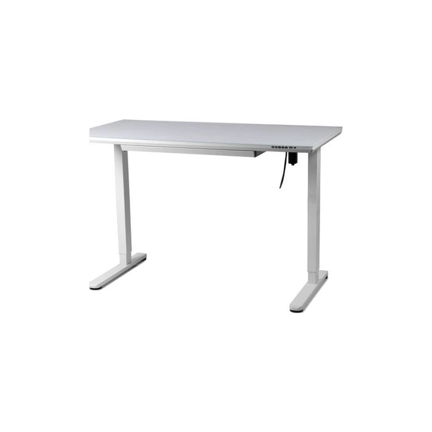 Комп'ютерний стіл Barsky StandUp white glass 1200*600 (BST-12new) - Фото 3 Комп'ютерний стіл Barsky StandUp white glass 1200*600 (BST-12new) - изображение 3