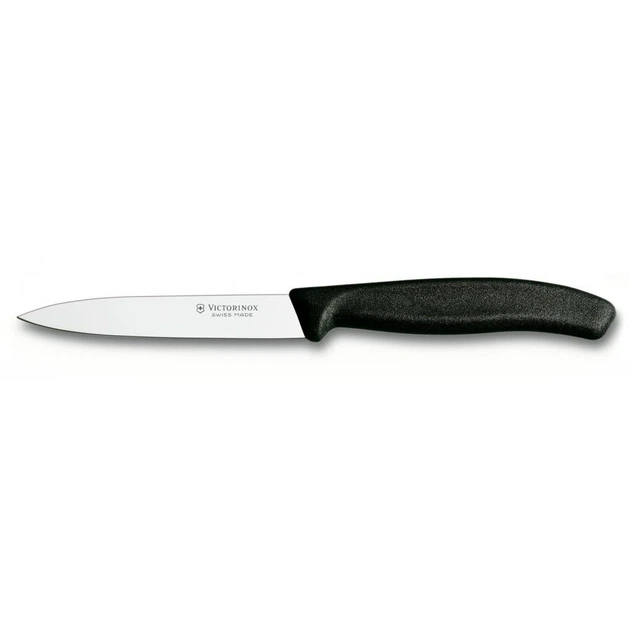 Кухонний ніж Victorinox SwissClassic для нарезки 10 см, черный (6.7703) - Фото 1 Кухонний ніж Victorinox SwissClassic для нарезки 10 см, черный (6.7703) - изображение 1