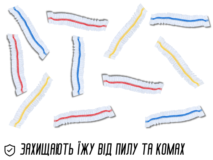 Пакети FROM FACTORY для зберігання продуктів на гумці 100шт - зображення 13