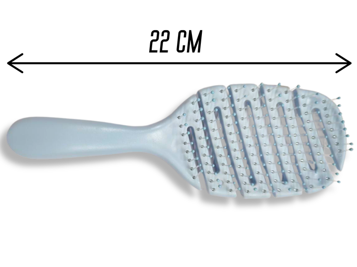 Расческа FROM FACTORY массажная зигзаг с отверстиями 220х75х25мм - изображение 6