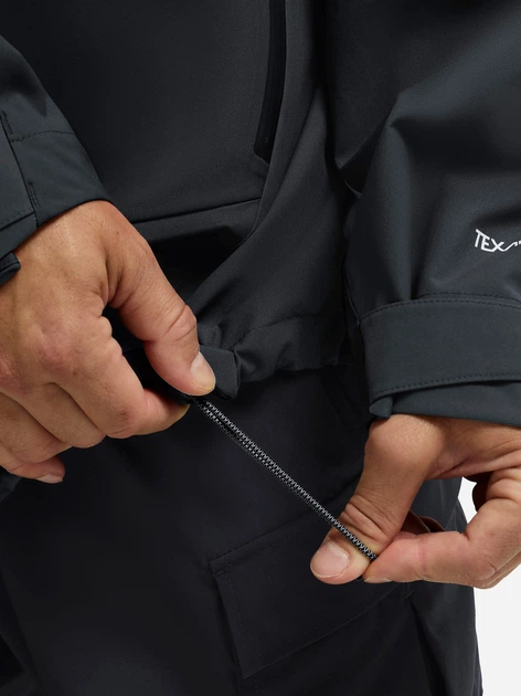 Спортивная ветровка мужская Jack Wolfskin Rockpaw 3L Jkt M A65875-6350 S Темно-серая (4064886667241) - изображение 5
