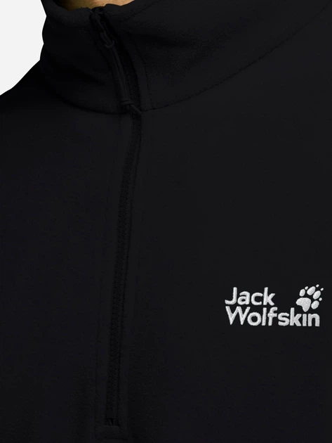 Толстовка на флисе на молнии мужская Jack Wolfskin Taunus 100 Hz M A65798-6000 S Черная (4064886647687) - изображение 4