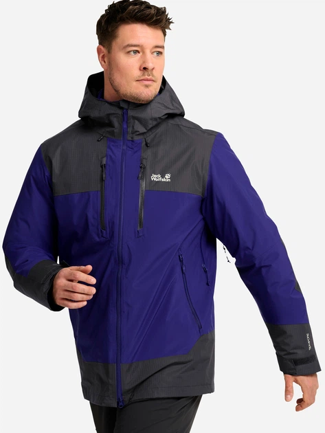 Куртка демисезонная с капюшоном мужская Jack Wolfskin Jasper Decade 3In1 Jkt M A66292-C0711 XL Синяя (4064886756228) - Фото 2 Куртка демисезонная с капюшоном мужская Jack Wolfskin Jasper Decade 3In1 Jkt M A66292-C0711 XL Синяя (4064886756228) - изображение 2