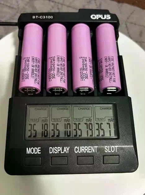 Аккумулятор Samsung INR18650-35E 18650 Li-Ion 3400mAh 3.6V 8A - изображение 4